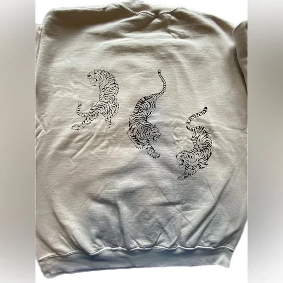 Project Social T TIGERS OVERSIZED
SWEATSHIRT - BRUSHED BONE L/XL NWOT - Picture 11 of 12